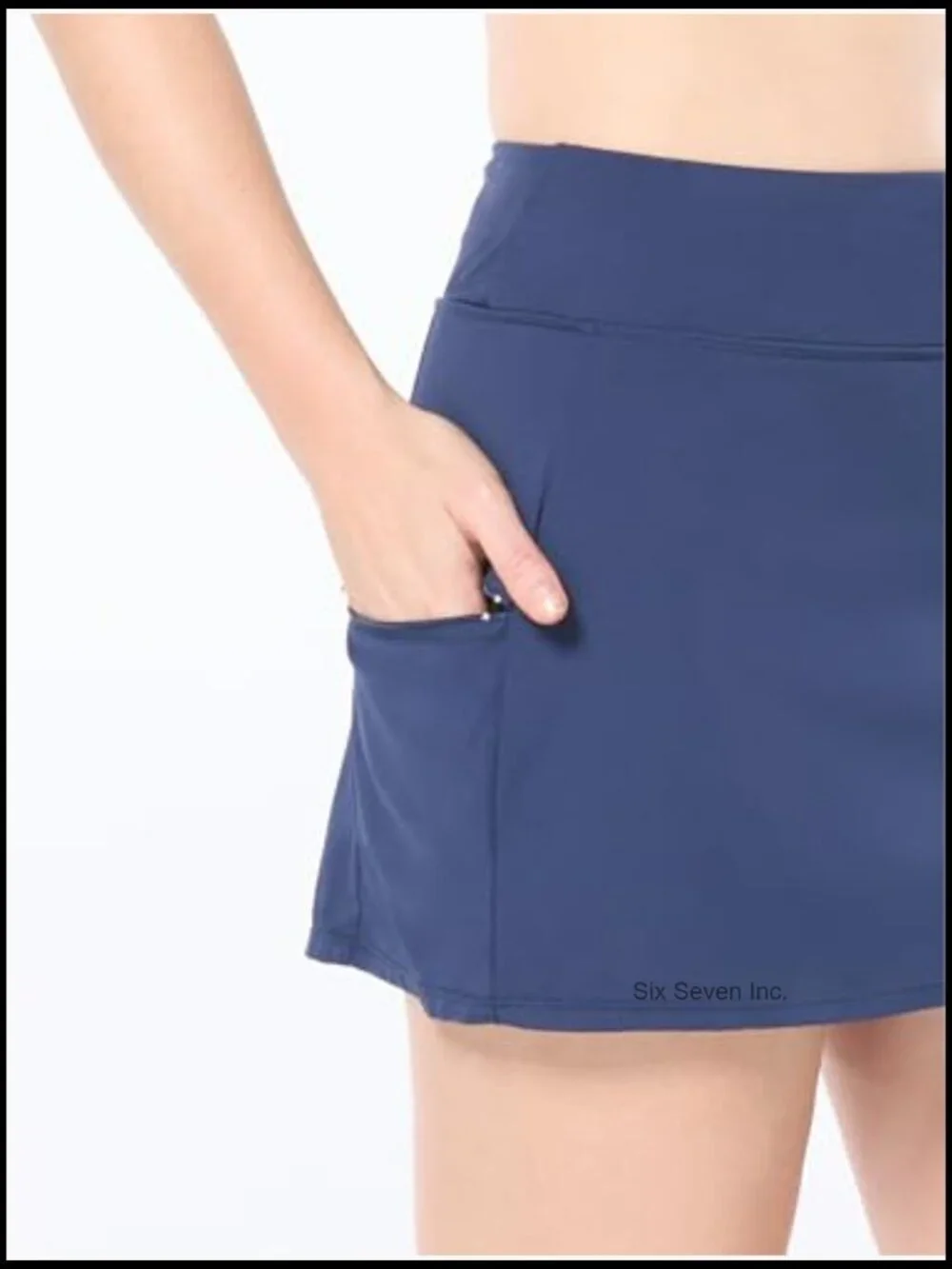 Multi-Sport Swim Skort with UPF50, Zippered Pocket, 4-Way Stretch